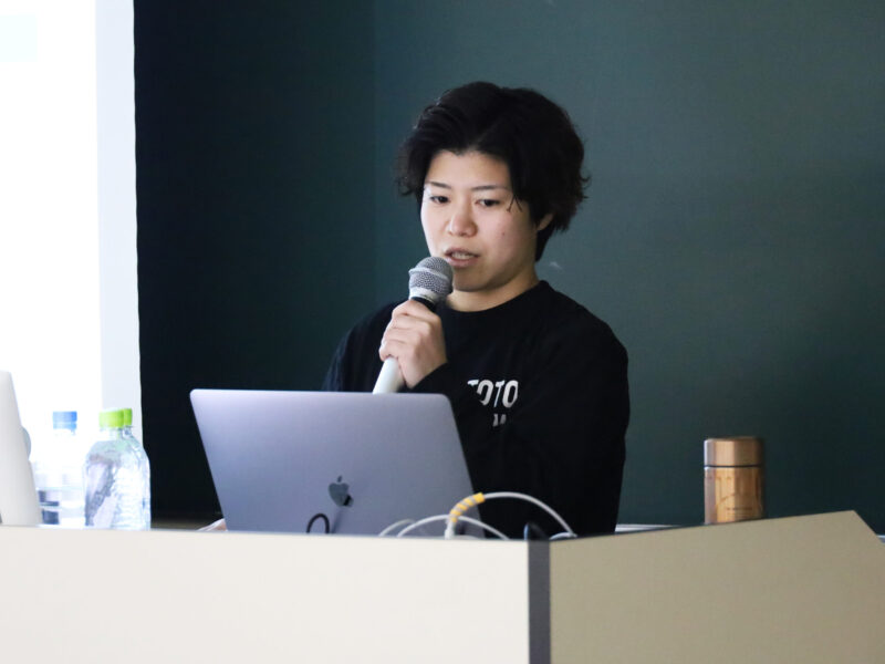 初回の講師を務めたトヨタ紡織サンシャインラビッツの福田さん