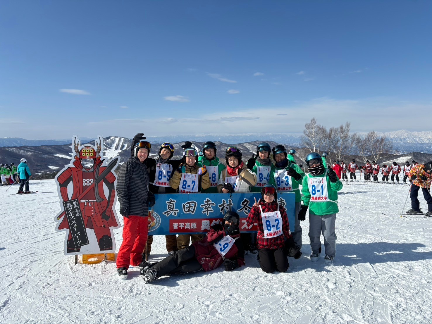 スキー・スノースポーツ実習の様子